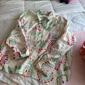 Linen Zara Printed Blouse